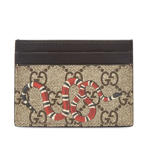 mens card holder gucci|Gucci card holder with snake.